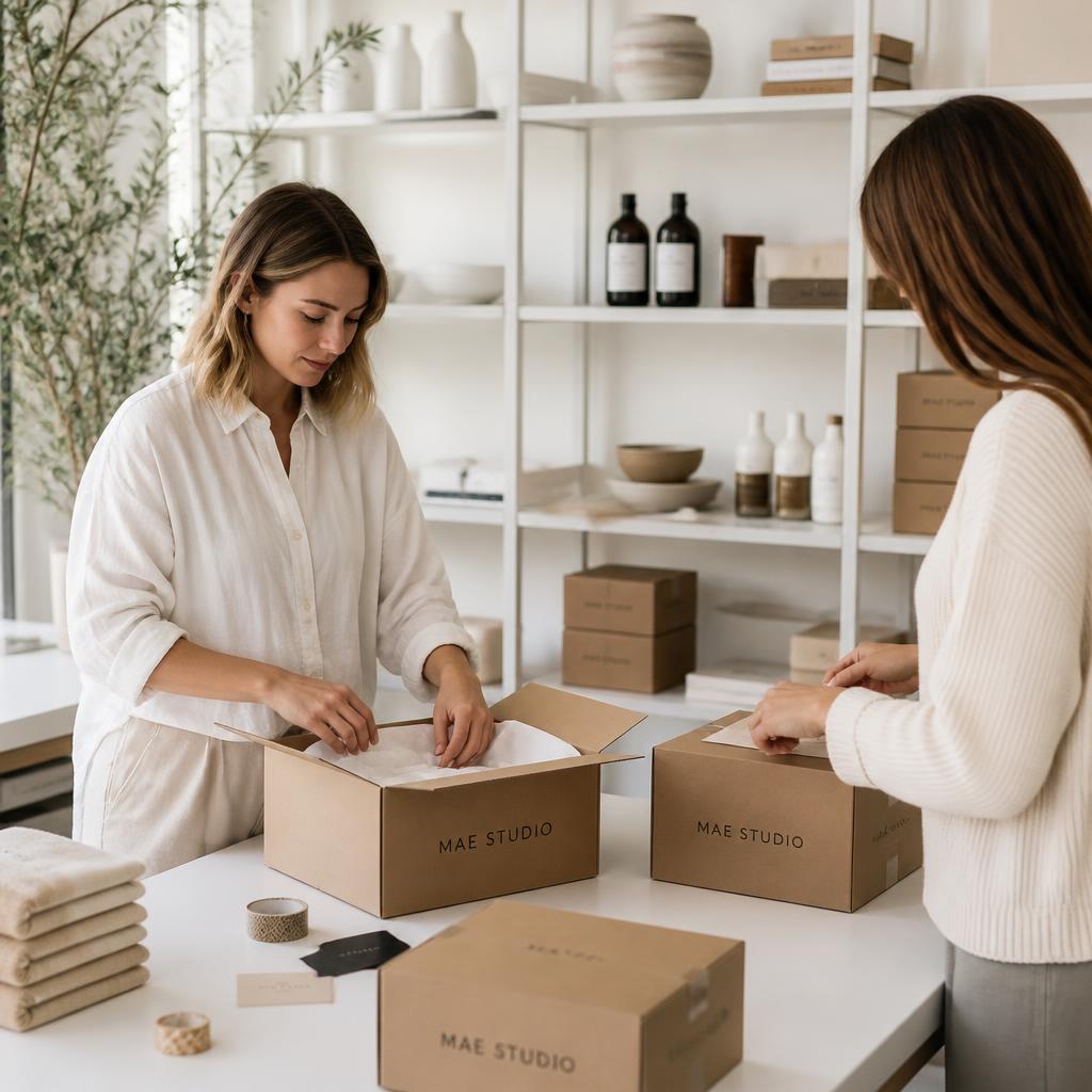 Packning och leverans i Soldora Studio